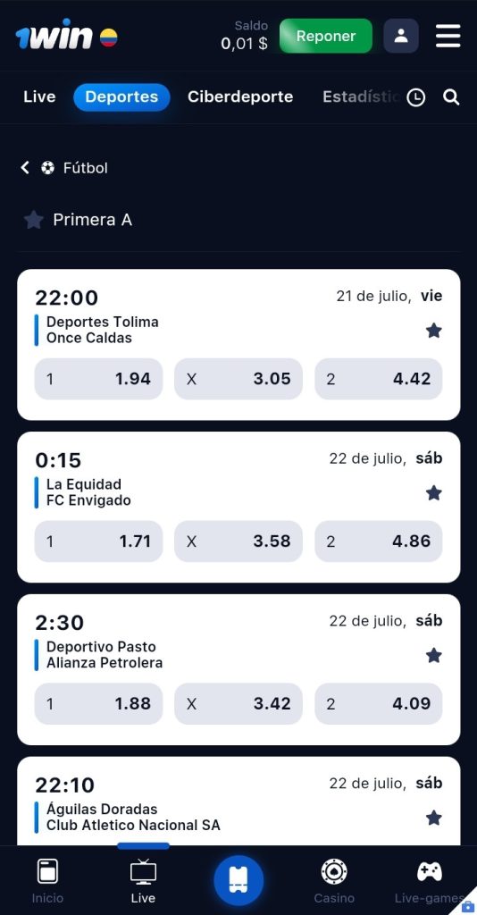 Plataforma segura y verificada de 1Win Colombia