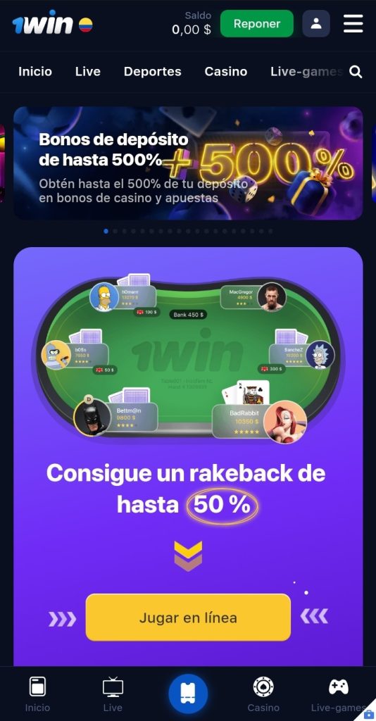 Poker 1Win Colombia